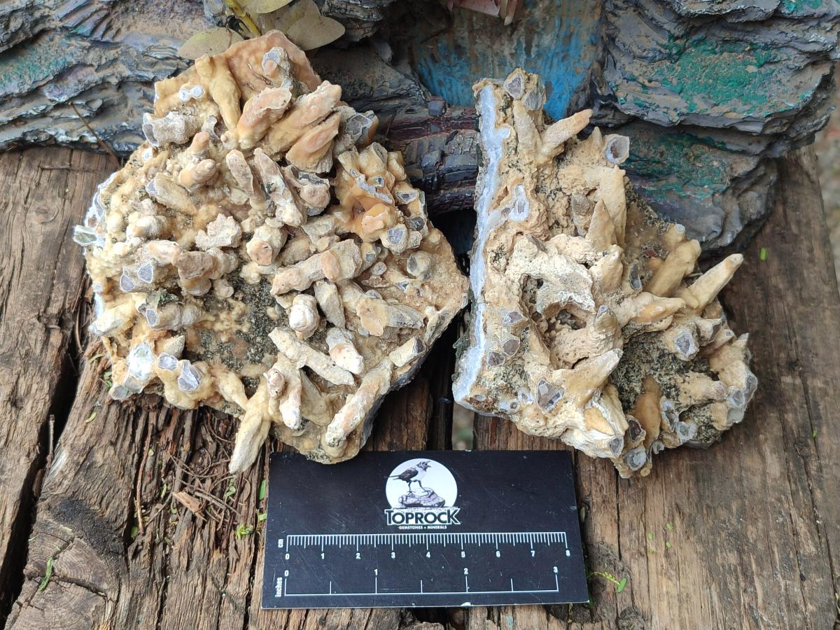 Natural Mix of Lesotho Calcite Specimens x 4 From Albert's Mountain, Lesotho - Toprock Gemstones and Minerals 