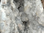 Polished and Natural Blue Celestite Crystal Geode Eggs x 2 From Sakoany, Madagascar - Toprock Gemstones and Minerals 