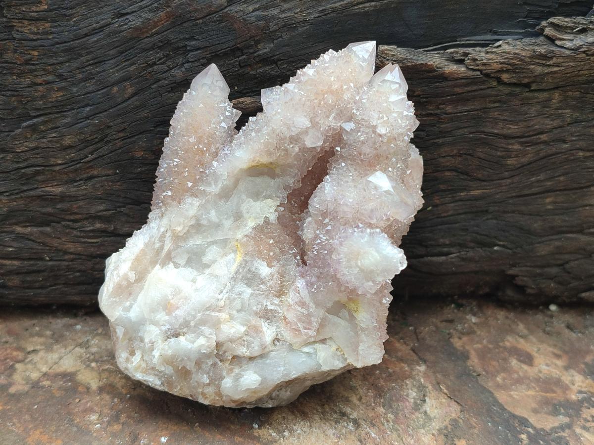 Natural Mix of Spirit Quartz Clusters x 6 From Boekenhouthoek, South Africa - Toprock Gemstones and Minerals 