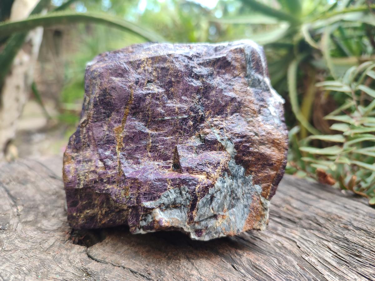 Natural Large Metallic Cobbed Purpurite Specimens x 2 From Erongo, Namibia - Toprock Gemstones and Minerals 