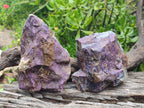 Natural Large Metallic Cobbed Purpurite Specimens x 2 From Erongo, Namibia - Toprock Gemstones and Minerals 