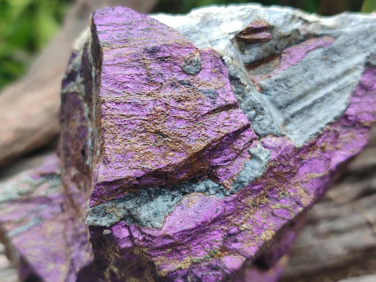Natural Large Metallic Cobbed Purpurite Specimens x 2 From Erongo, Namibia - Toprock Gemstones and Minerals 