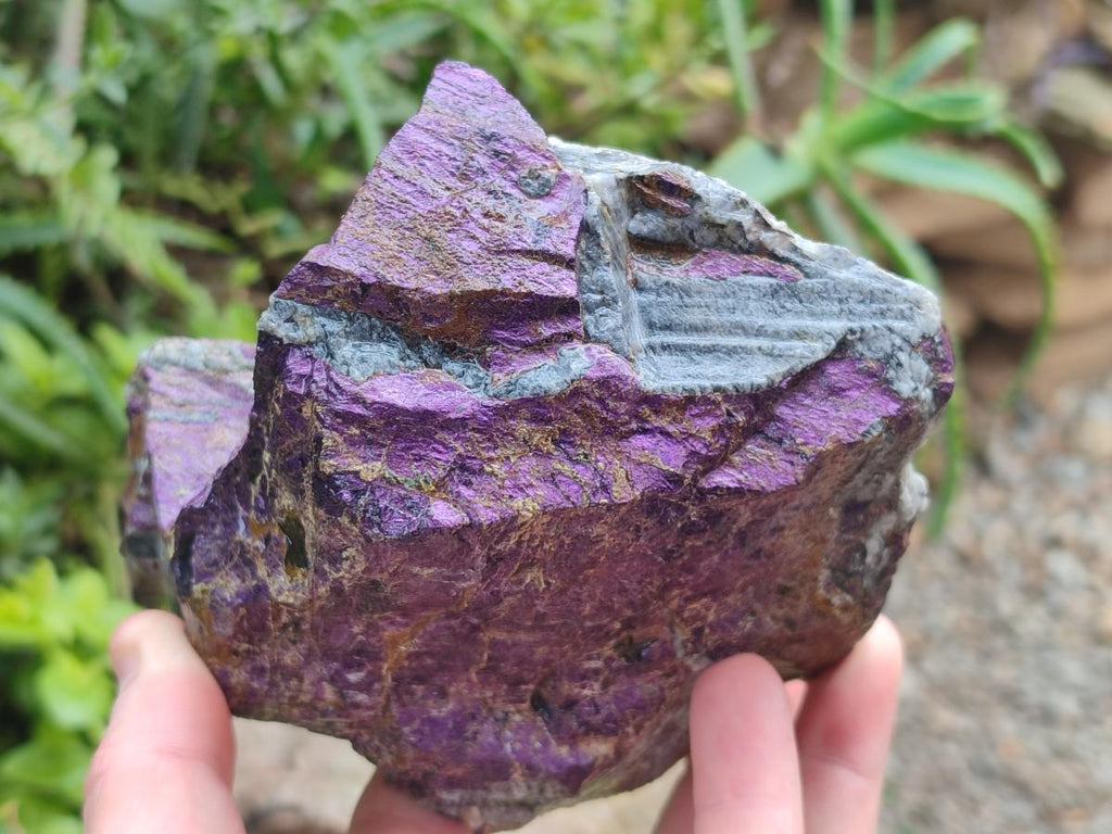 Natural Large Metallic Cobbed Purpurite Specimens x 2 From Erongo, Namibia - Toprock Gemstones and Minerals 