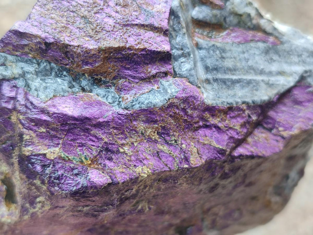 Natural Large Metallic Cobbed Purpurite Specimens x 2 From Erongo, Namibia - Toprock Gemstones and Minerals 