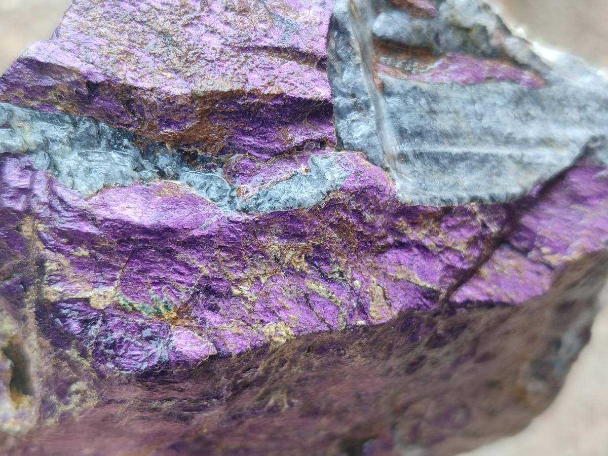 Natural Large Metallic Cobbed Purpurite Specimens x 2 From Erongo, Namibia - Toprock Gemstones and Minerals 