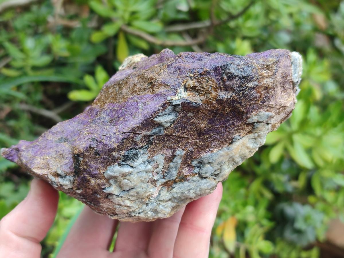 Natural Large Metallic Cobbed Purpurite Specimens x 2 From Erongo, Namibia - Toprock Gemstones and Minerals 