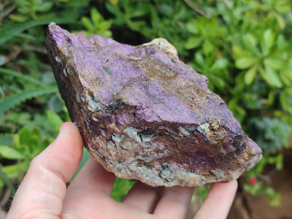 Natural Large Metallic Cobbed Purpurite Specimens x 2 From Erongo, Namibia - Toprock Gemstones and Minerals 