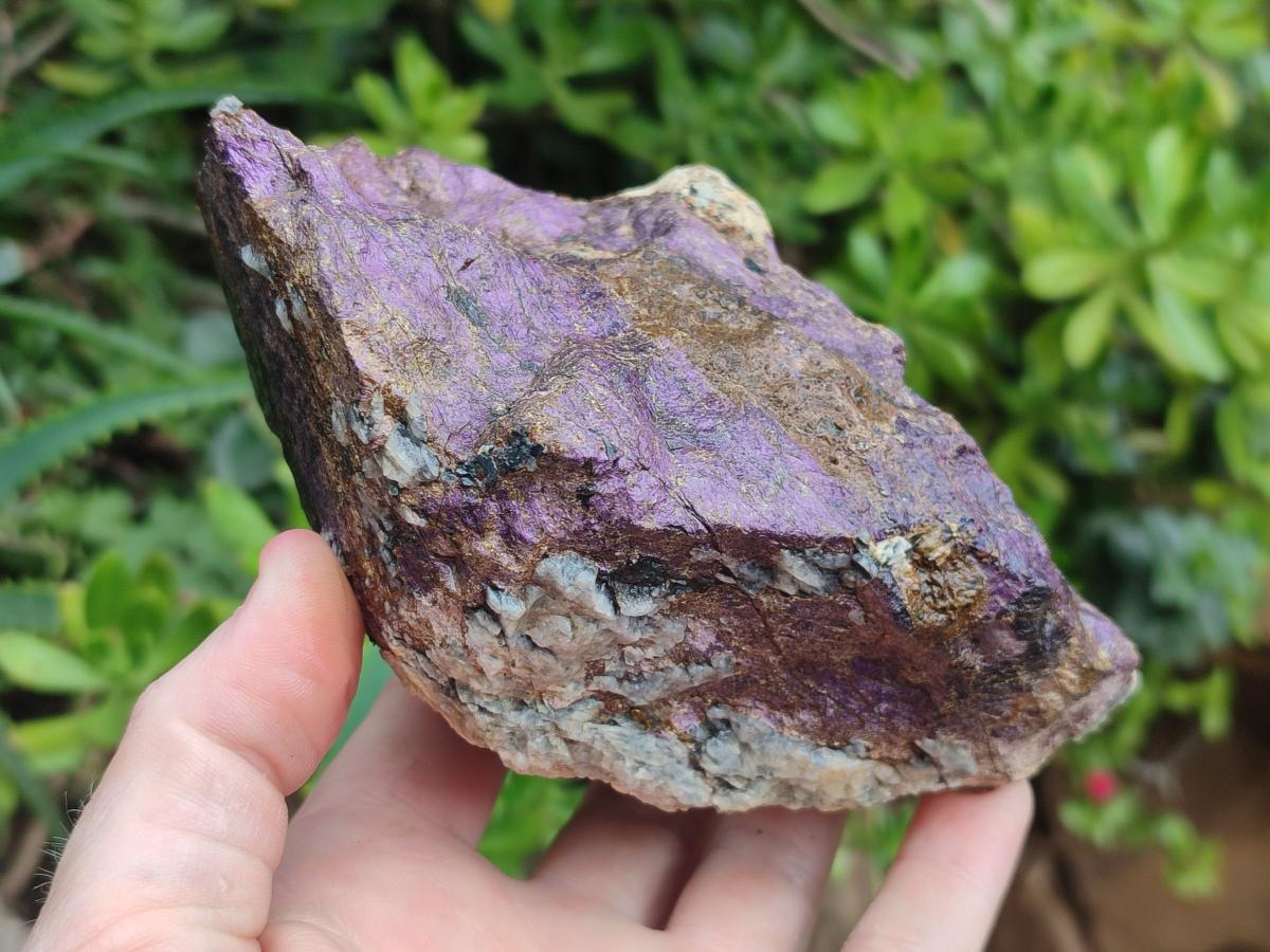 Natural Large Metallic Cobbed Purpurite Specimens x 2 From Erongo, Namibia - Toprock Gemstones and Minerals 