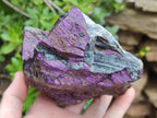 Natural Large Metallic Cobbed Purpurite Specimens x 2 From Erongo, Namibia - Toprock Gemstones and Minerals 