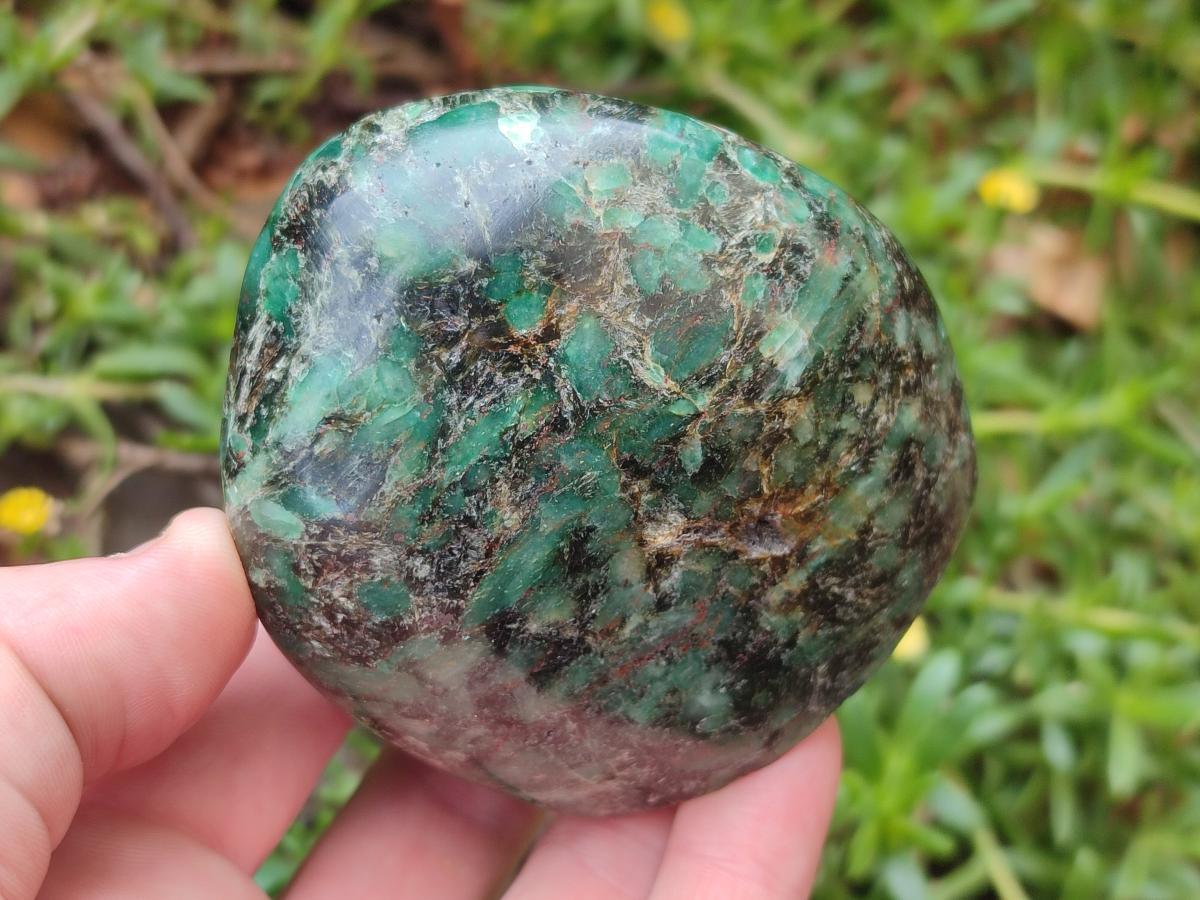 Polished Emerald Mica 'Mutokolite' Standing Display Pieces x 3 From Mutoko, Zimbabwe - Toprock Gemstones and Minerals 