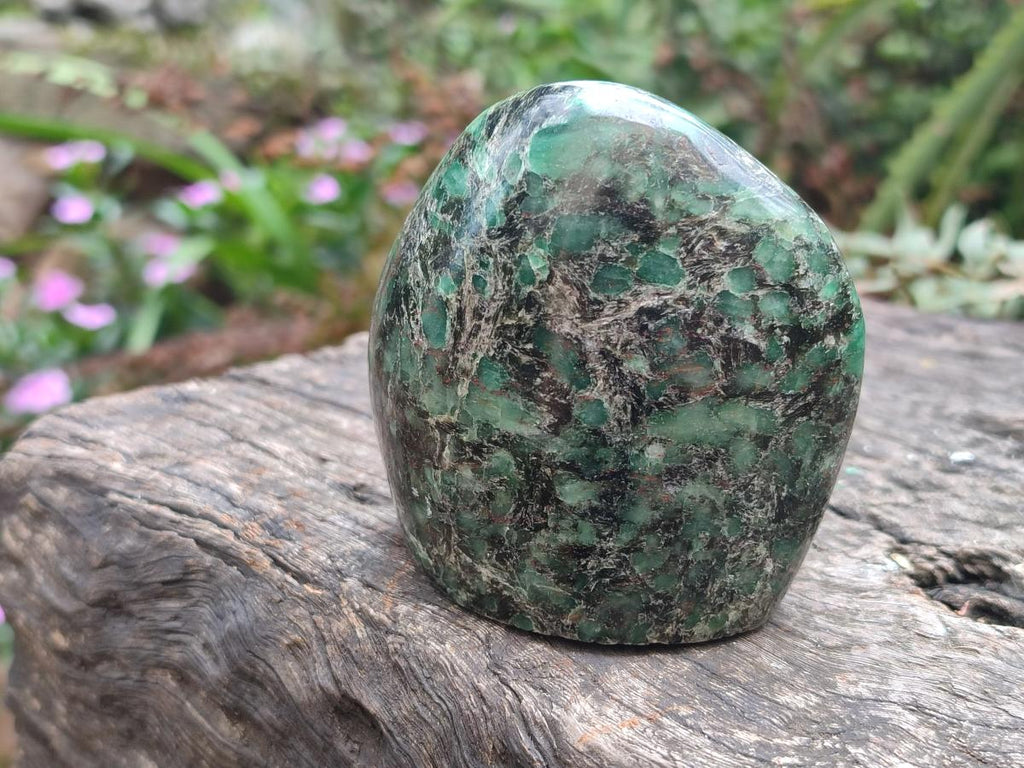 Polished Emerald Mica 'Mutokolite' Standing Display Pieces x 3 From Mutoko, Zimbabwe - Toprock Gemstones and Minerals 