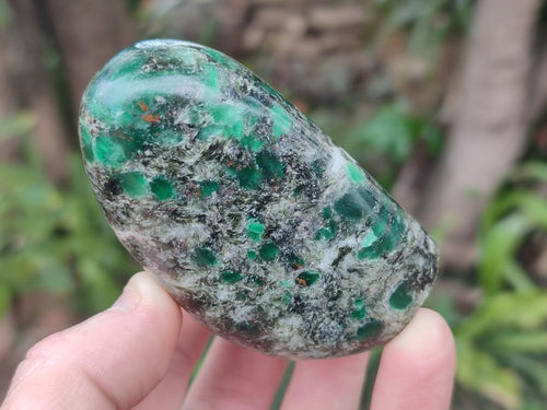 Polished Emerald Mica 'Mutokolite' Standing Display Pieces x 3 From Mutoko, Zimbabwe - Toprock Gemstones and Minerals 