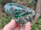 Polished Emerald Mica 'Mutokolite' Standing Display Pieces x 3 From Mutoko, Zimbabwe - Toprock Gemstones and Minerals 