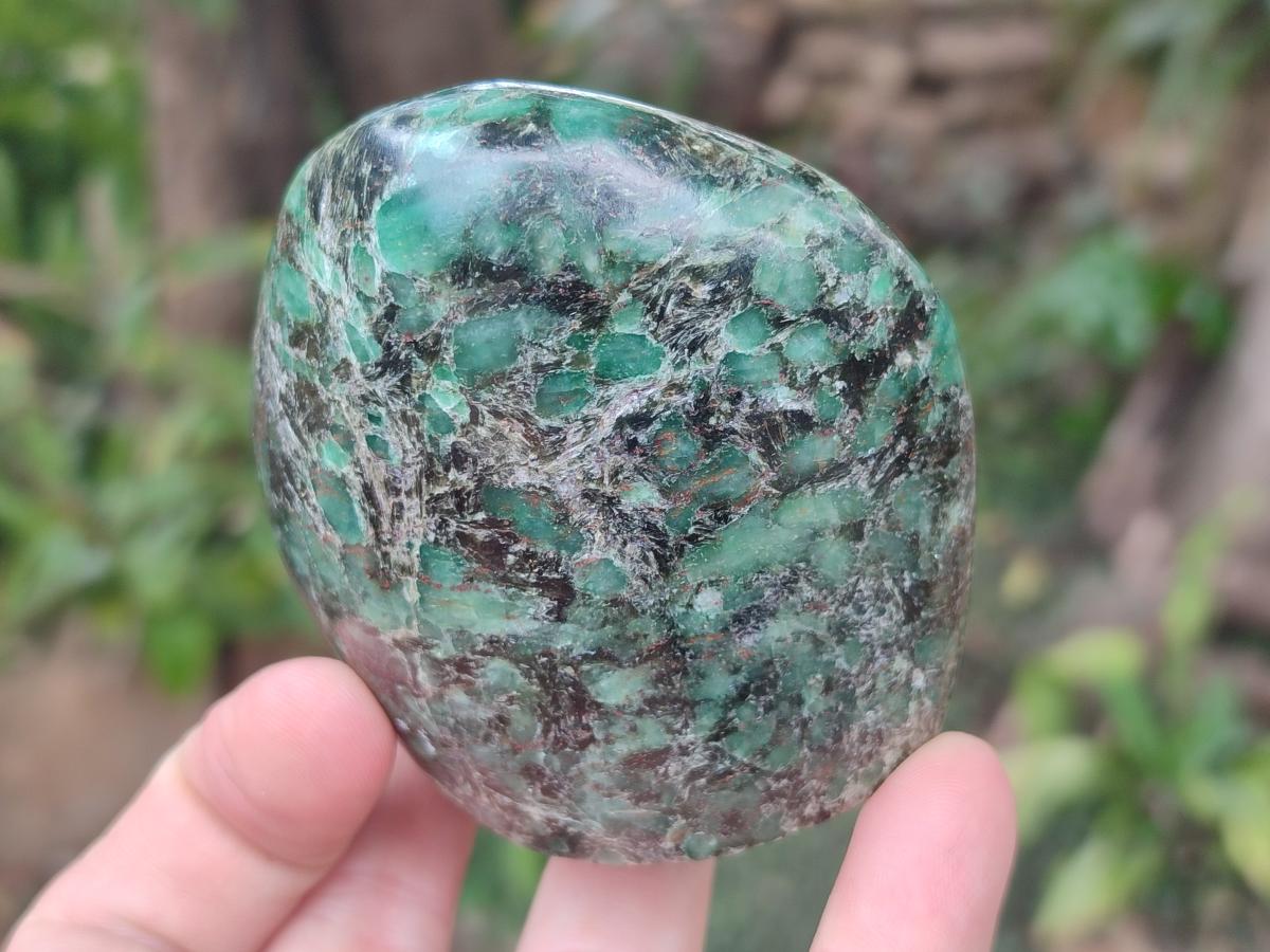 Polished Emerald Mica 'Mutokolite' Standing Display Pieces x 3 From Mutoko, Zimbabwe - Toprock Gemstones and Minerals 