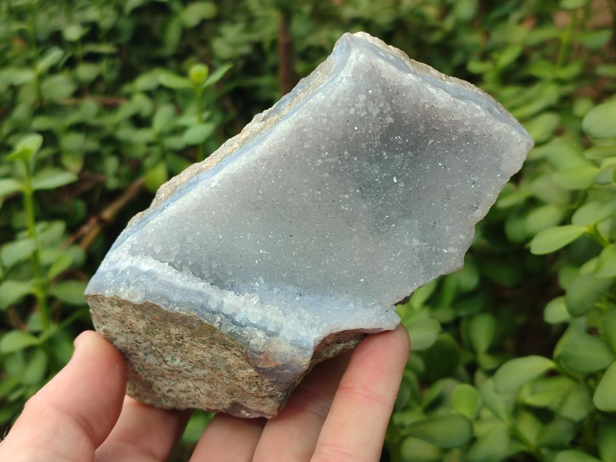 Natural Blue Lace Agate Specimens x 3 From Nsanje, Malawi - Toprock Gemstones and Minerals 
