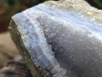 Natural Blue Lace Agate Specimens x 3 From Nsanje, Malawi - Toprock Gemstones and Minerals 