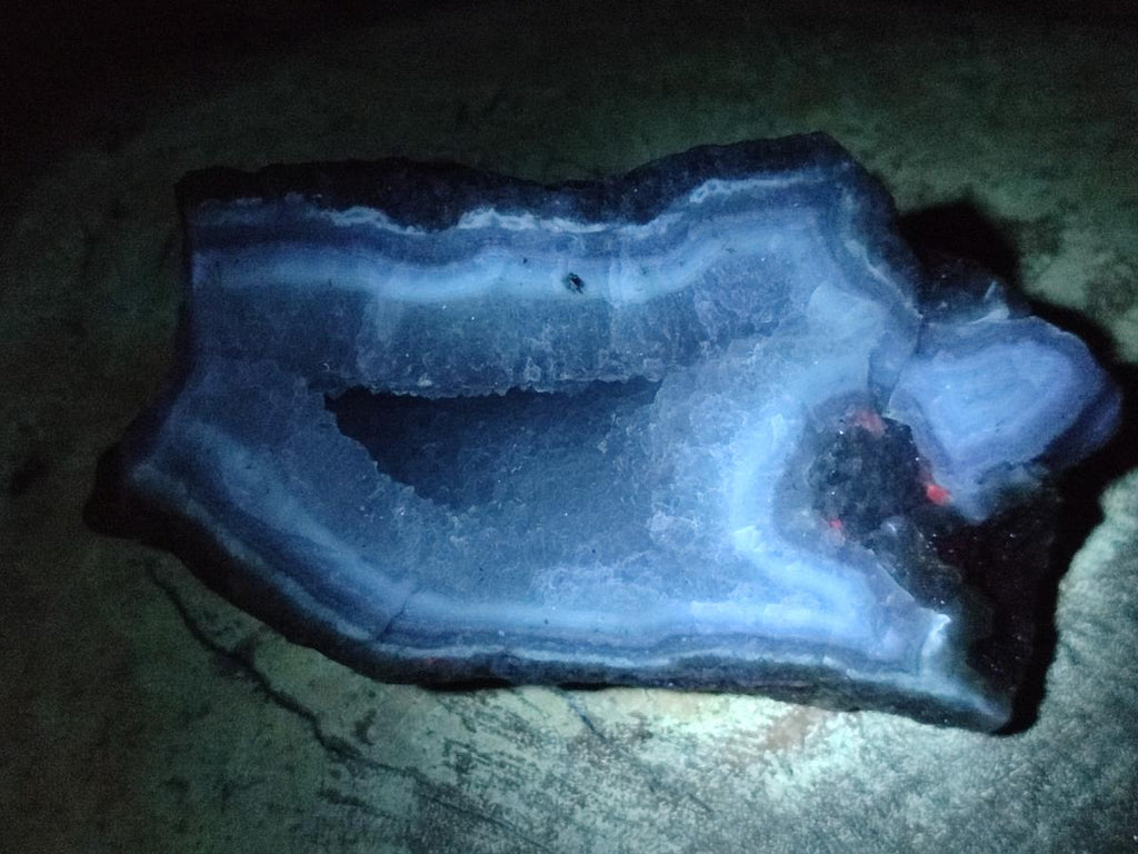 Natural Blue Lace Agate Specimens x 3 From Nsanje, Malawi - Toprock Gemstones and Minerals 
