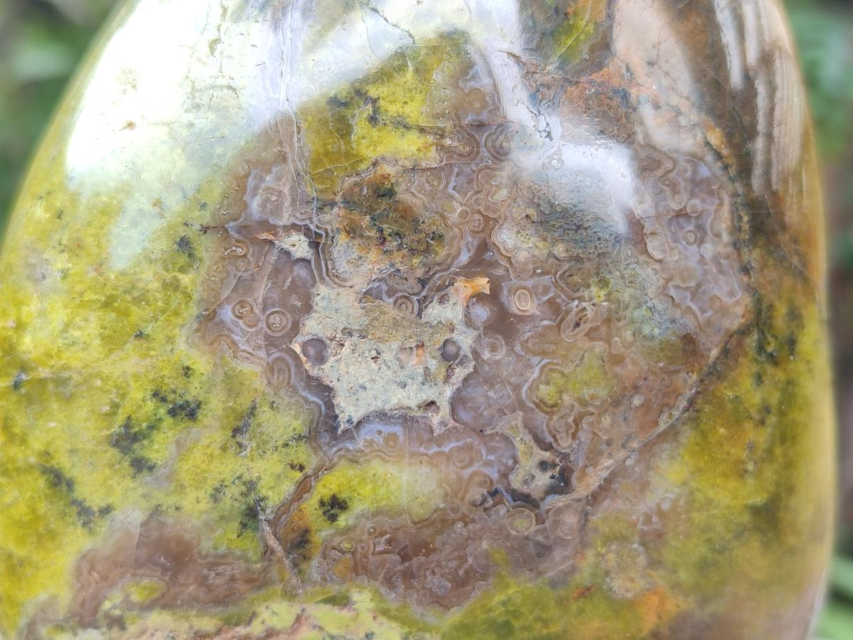 Polished Large Green Opal Standing Display Piece x 1 From Betroka, Madagascar - Toprock Gemstones and Minerals 