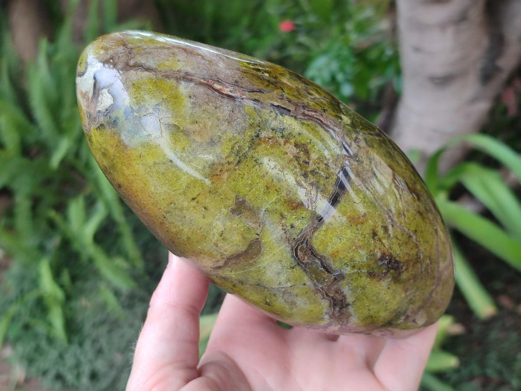 Polished Large Green Opal Standing Display Piece x 1 From Betroka, Madagascar - Toprock Gemstones and Minerals 
