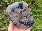 Polished Large Silver Leaf Lepidolite Standing Display Piece x 1 From Zimbabwe - Toprock Gemstones and Minerals 