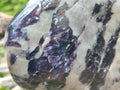 Polished Large Silver Leaf Lepidolite Standing Display Piece x 1 From Zimbabwe - Toprock Gemstones and Minerals 