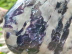 Polished Large Silver Leaf Lepidolite Standing Display Piece x 1 From Zimbabwe - Toprock Gemstones and Minerals 