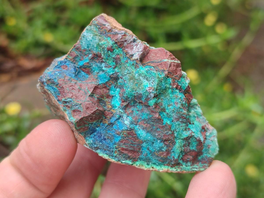 Natural Cobbed Shattuckite Specimens x 7 From Kaokoveld, Namibia - Toprock Gemstones and Minerals 