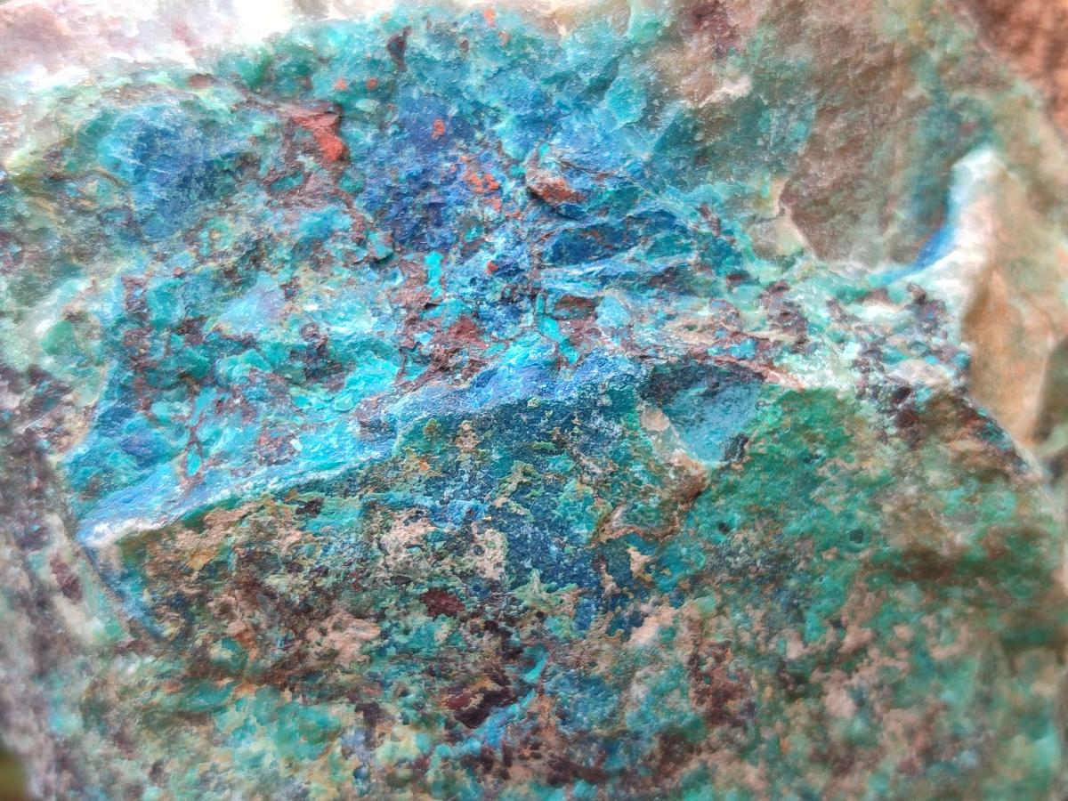 Natural Cobbed Shattuckite Specimens x 7 From Kaokoveld, Namibia - Toprock Gemstones and Minerals 