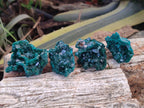 Natural Small Dioptase Specimens on Dolomite Matrix x 8 From Tantara Mine, Congo - Toprock Gemstones and Minerals 
