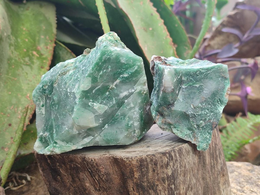 Natural Swazi Jade Cobbed Specimens x 12 From Swaziland