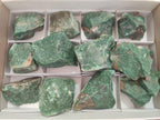 Natural Swazi Jade Cobbed Specimens x 12 From Swaziland