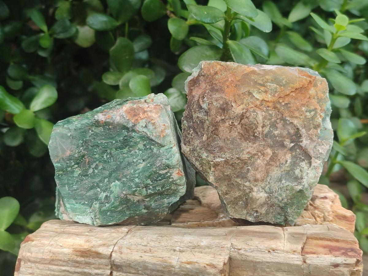 Natural Swazi Jade Cobbed Specimens x 12 From Swaziland