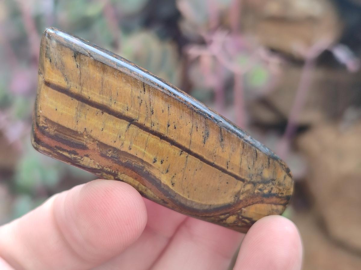 Polished Golden Tigers Eye Tumbled Free Forms x 70 From Prieska, South Africa