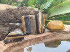 Polished Golden Tigers Eye Tumbled Free Forms x 70 From Prieska, South Africa
