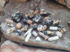 Natural Goshenite Aquamarine Specimens with Schorl Black Tourmaline x 70 From Erongo, Namibia