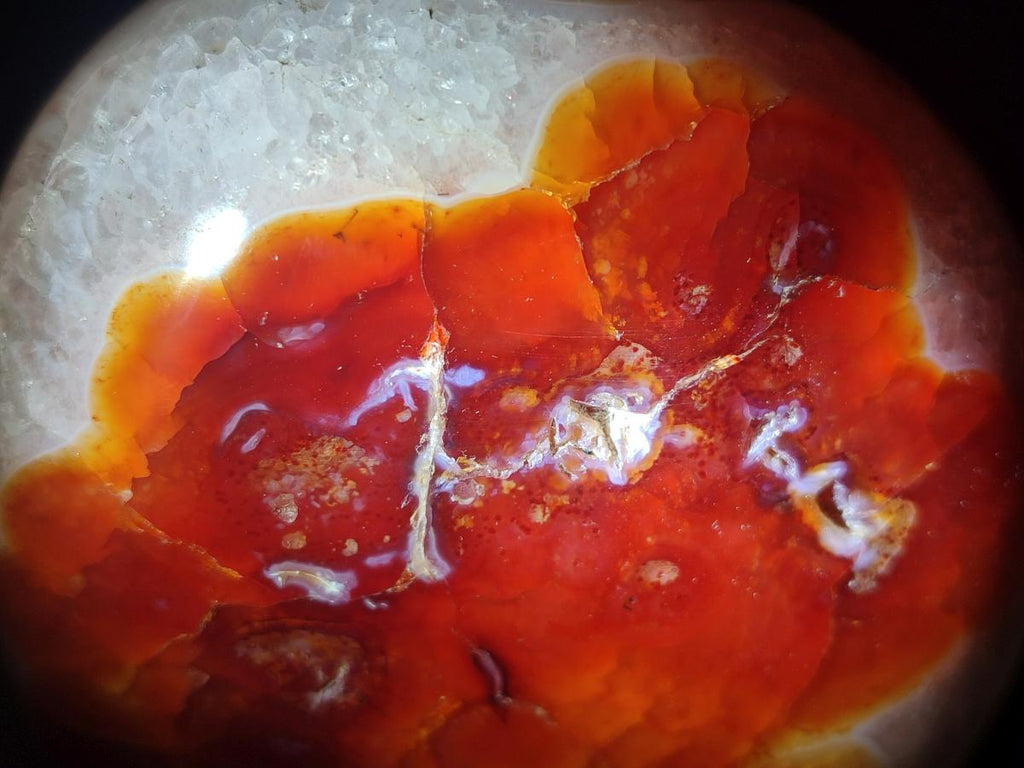 Polished and Natural Carnelian Agate Gemstone Standing Display Pieces x 2 From Madagascar