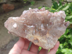 Natural Red Hematoid Quartz Clusters x 3 From Karoi, Zimbabwe