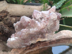 Natural Red Hematoid Quartz Clusters x 3 From Karoi, Zimbabwe