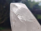 Polished White Quartz Standing Display Crystals x 2 From Madagascar