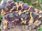 Natural Dark and Chevron Amethyst Clusters x 5 From Mapatizya, Zambia