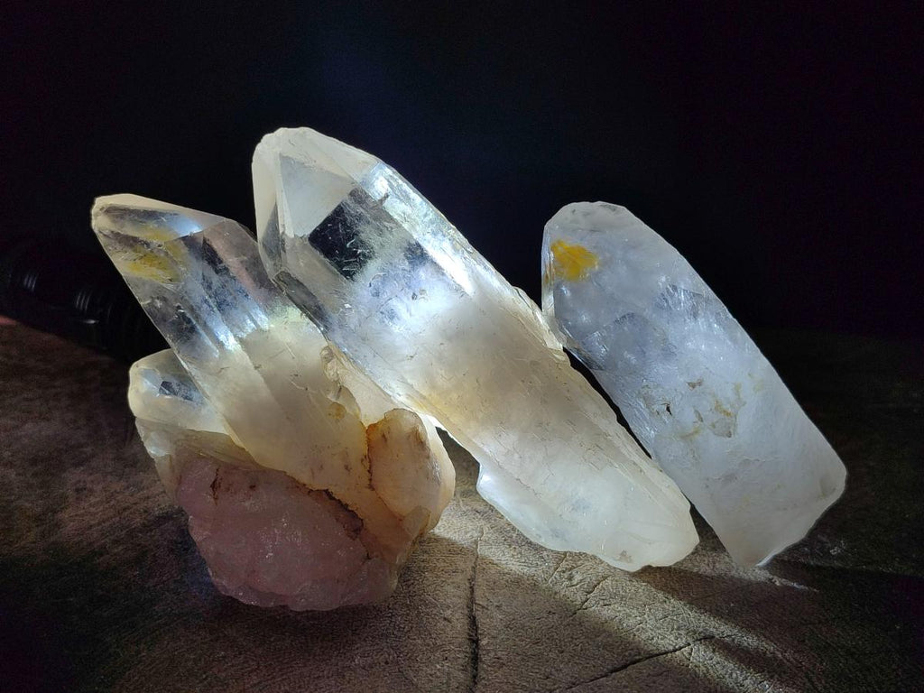 Natural Malagasy Quartz Single Crystals x 14 From Madagascar