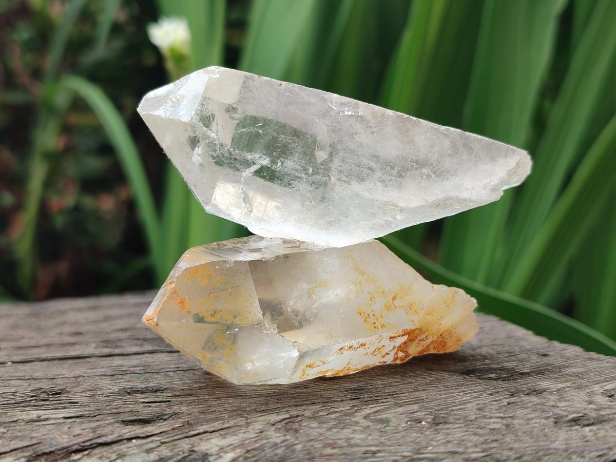 Natural Malagasy Quartz Single Crystals x 14 From Madagascar