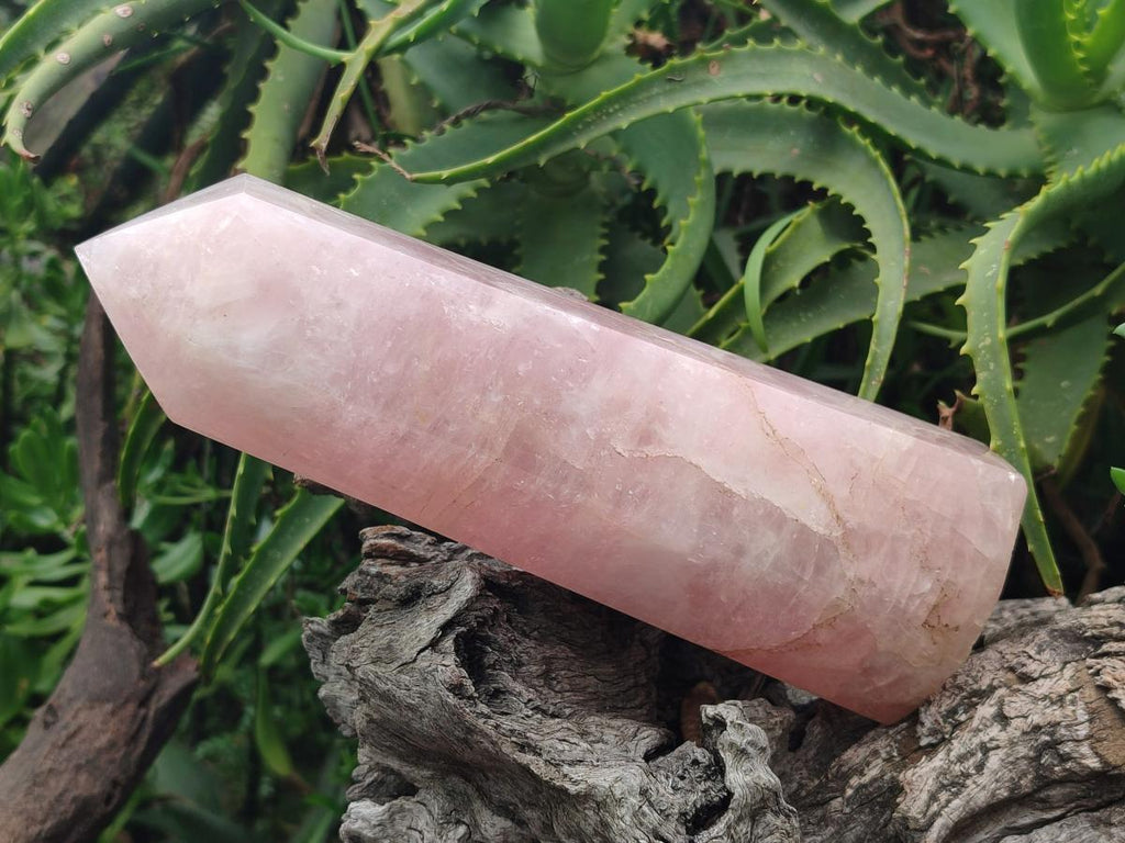Polished Large Gemmy Rose Quartz Tower x 1 From Madagascar