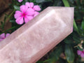 Polished Large Gemmy Rose Quartz Tower x 1 From Madagascar