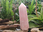 Polished Large Gemmy Rose Quartz Tower x 1 From Madagascar