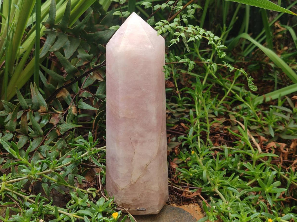 Polished Large Gemmy Rose Quartz Tower x 1 From Madagascar