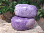 Polished Lepidolite Large Galets x 12 From Zimbabwe