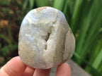 Polished and Natural Blue Lace Agate Free Forms x 7 From Nsanje, Malawi