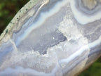 Polished and Natural Blue Lace Agate Free Forms x 7 From Nsanje, Malawi