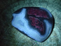 Polished and Natural Blue Lace Agate Free Forms x 7 From Nsanje, Malawi